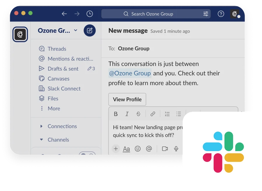 A Slack conversation with Ozone Group
